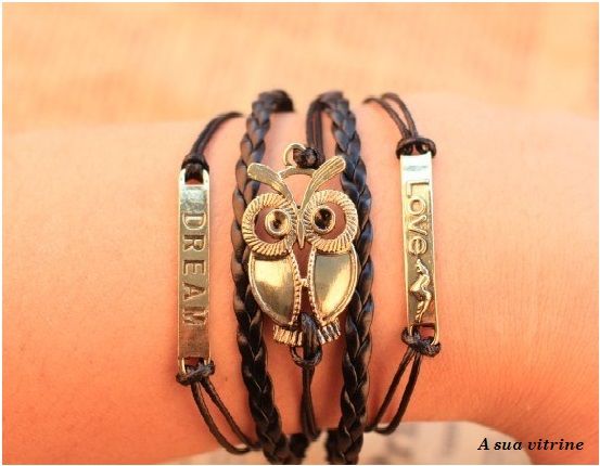 Pulseira Coruja cód.013